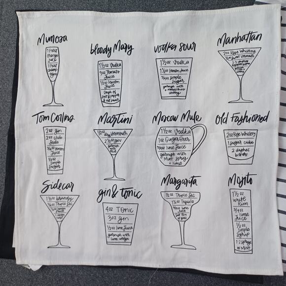 Target Other - Target Cotton Wine/Beer Napkins Set of 5